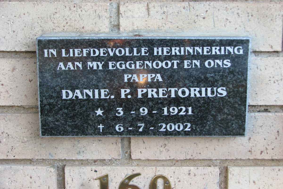 PRETORIUS Danie P. 1921-2002