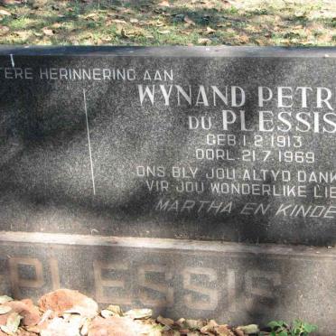 PLESSIS Wynand Petrus, du 1913-1969