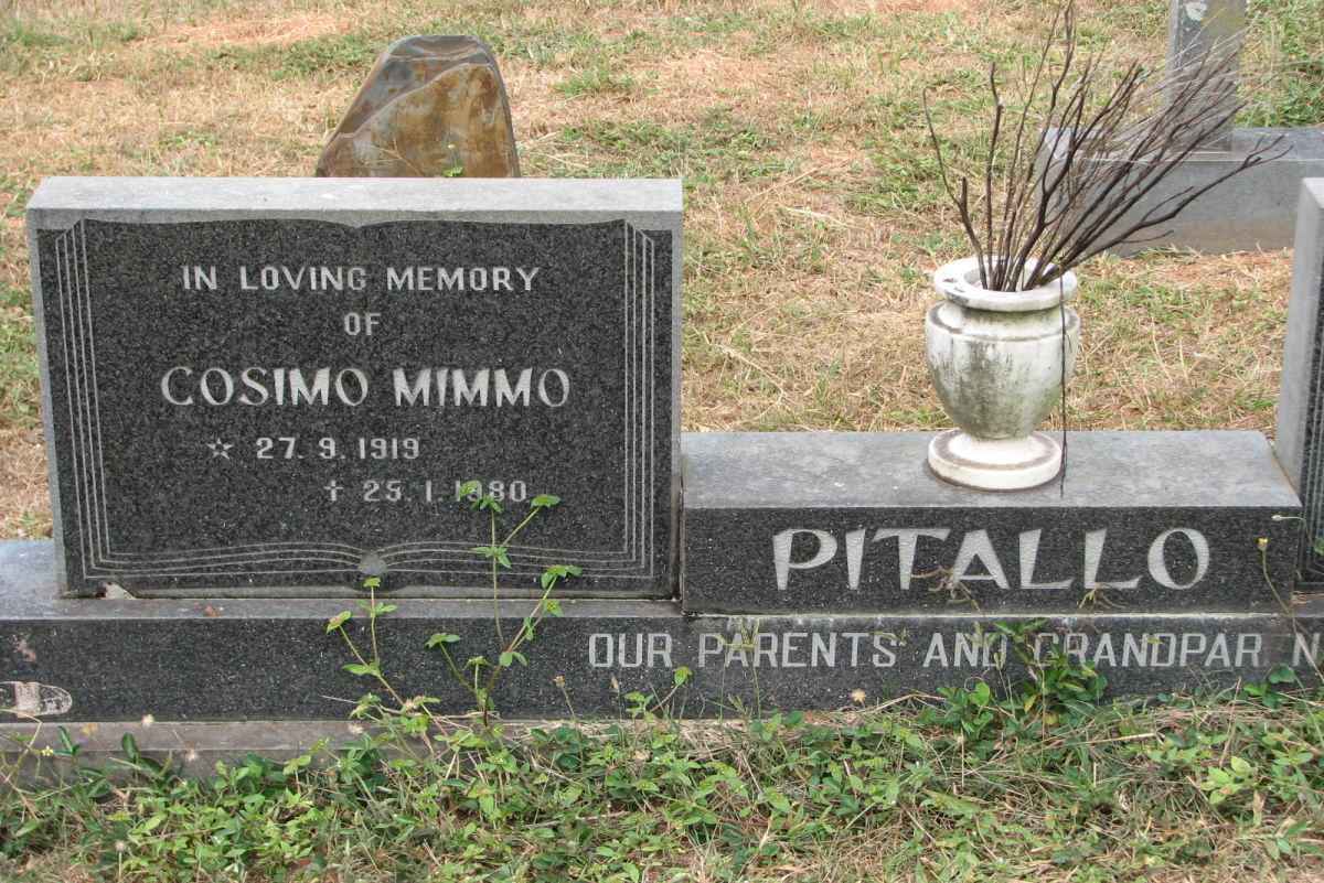 PITALLO Cosimo Mimmo 1919-1980