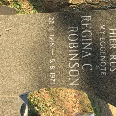 ROBINSON Regina C. 1916-1971