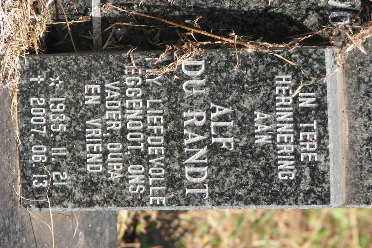 RANDT Alf, du 1935-2007