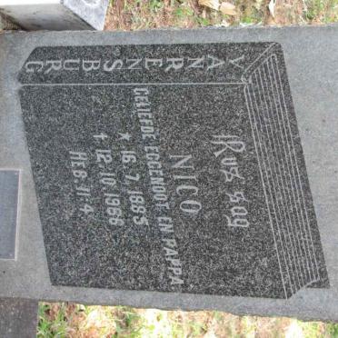 RENSBURG Nico, Janse van 1885-1966  &amp; Jacoba Aletta Hefer 1908-1990 