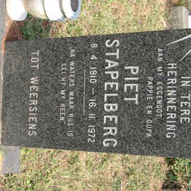 STAPELBERG Piet 1910-1972