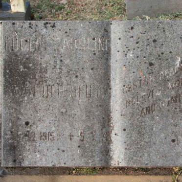 SPUY Coglan Caroline, van der 1915-1972