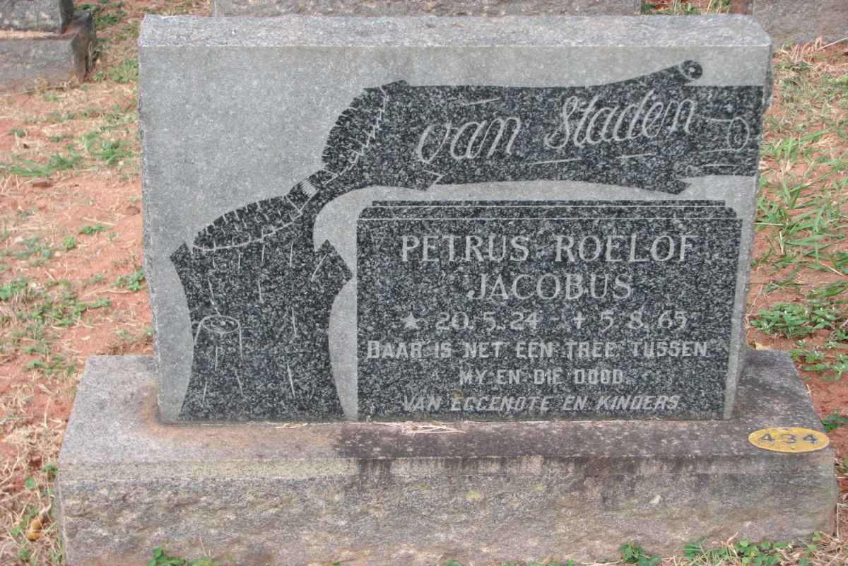 STADEN Petrus Roelof Jacobus, van 1924-1965