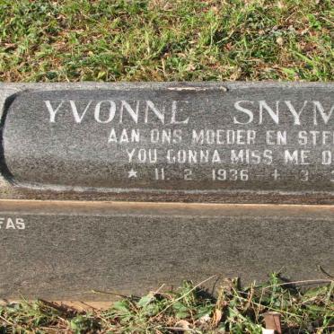 SNYMAN Yvonne 1936-1997