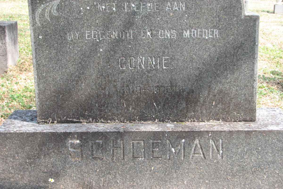 SCHOEMAN Connie 1910-1972