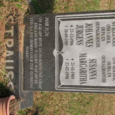 STRAUSS Johannes Jurgens 1906-1985 &amp; Susanna Margaritha 1905-1998