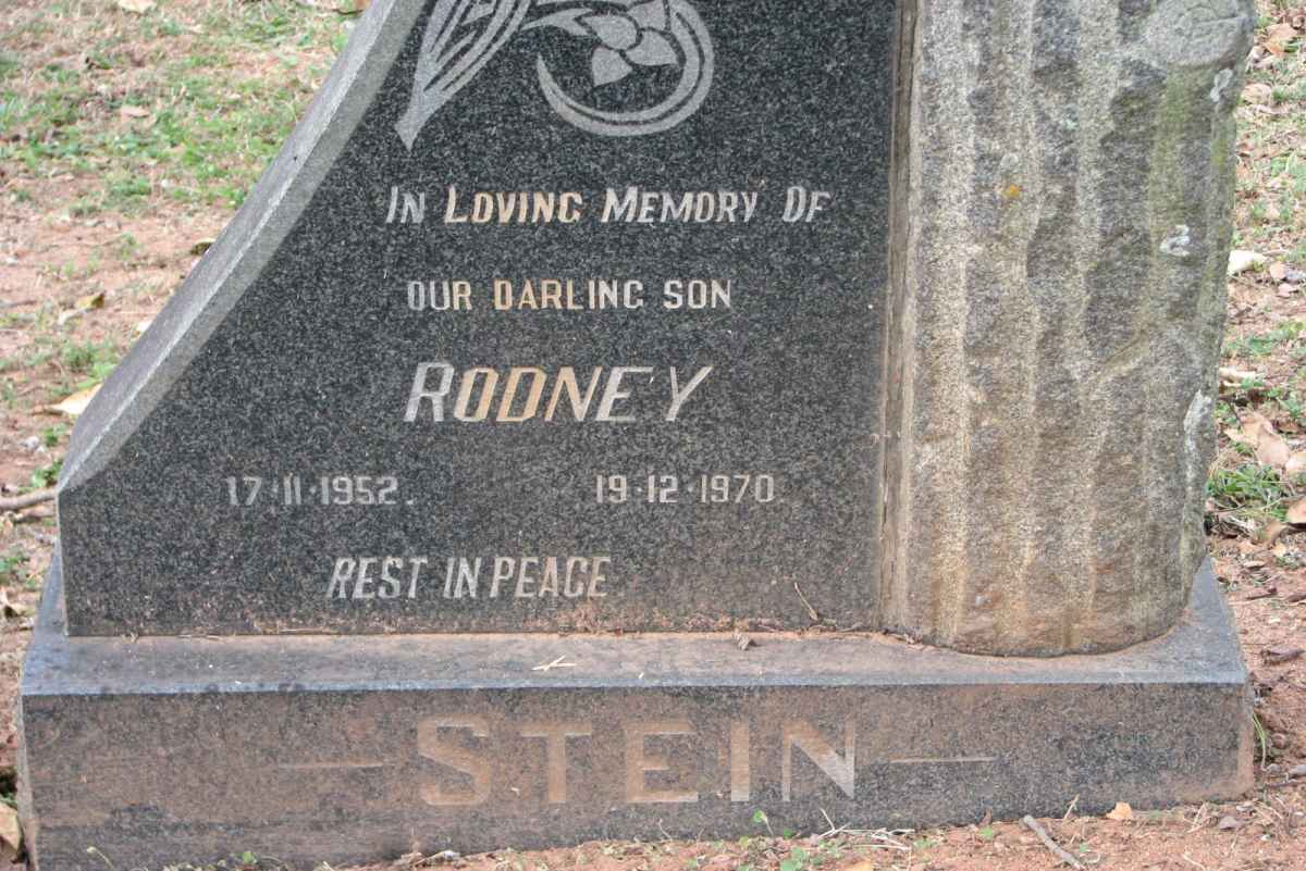 STEIN Rodney 1952-1970