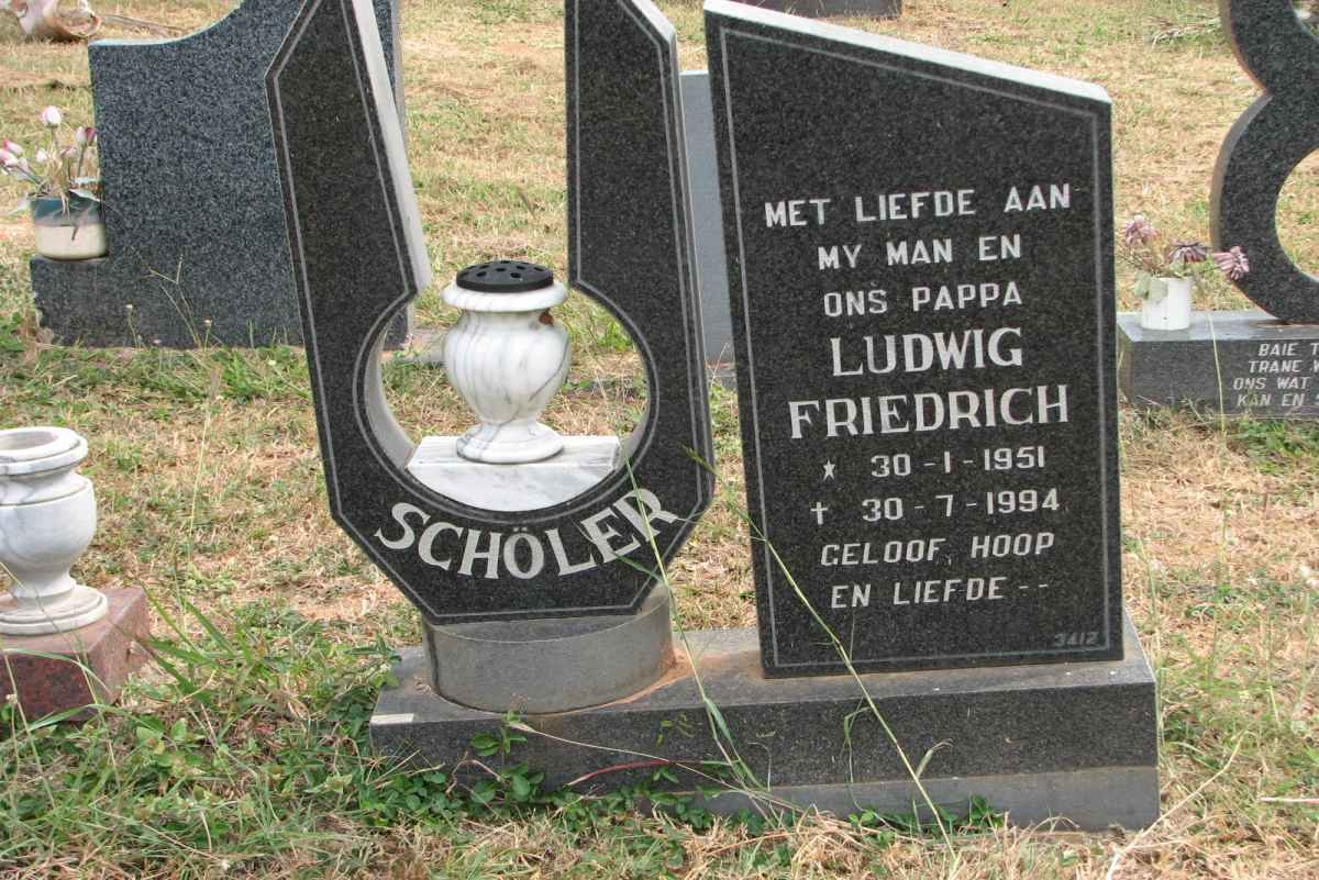 SCHÖLER Ludwig Friedrich 1951-1994