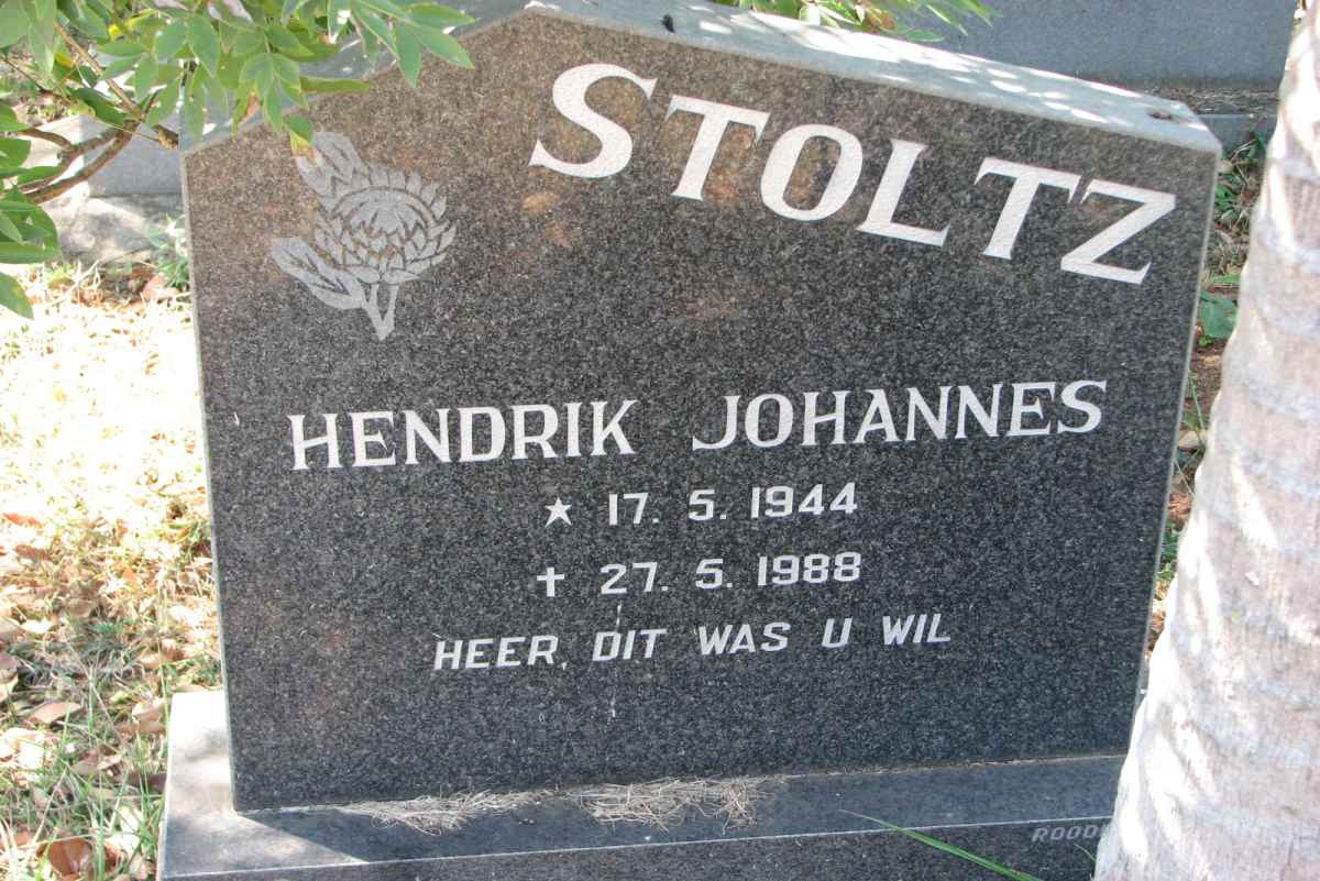 STOLTZ Hendrik Johannes 1944-1988