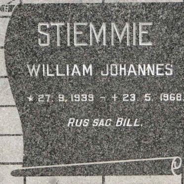 STIEMMIE William Johannes 1939-1968