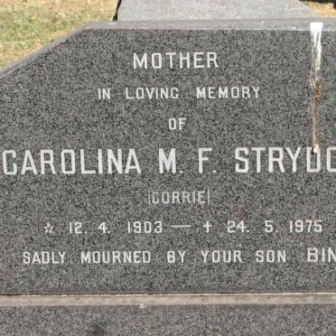 STRYDOM Carolina M.F. 1903-1975