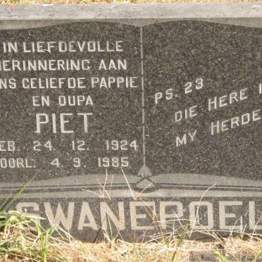 SWANEPOEL Piet 1924-1985