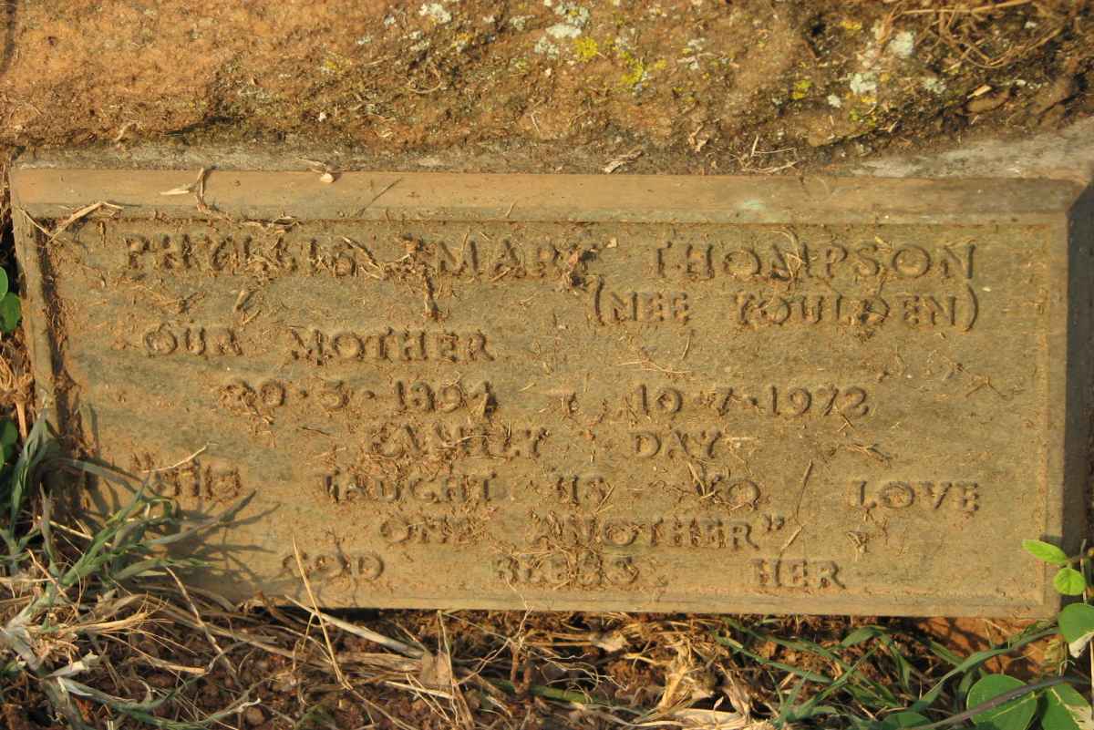 THOMPSON Phyllis Mary nee YOULDEN 1894-1972