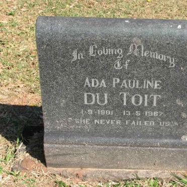 TOIT Ada Pauline, du 1901-1967