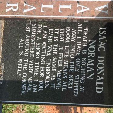 VALLAR Isaac Donald Norman