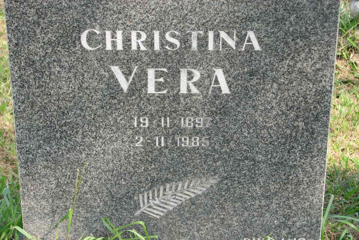 VERA Christina 1897-1985