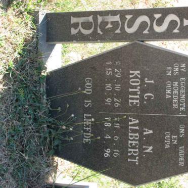 VISSER A.N. 1916-1996 &amp; J.C. 1926-1991