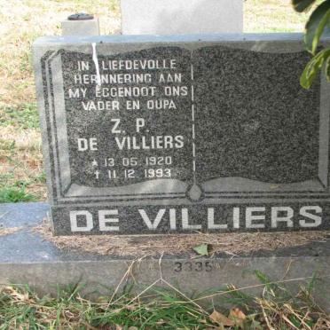 VILLIERS Z.P., de 1920-1993