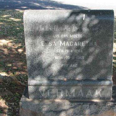 VERMAAK Elsa  Magaretha 1903-1969