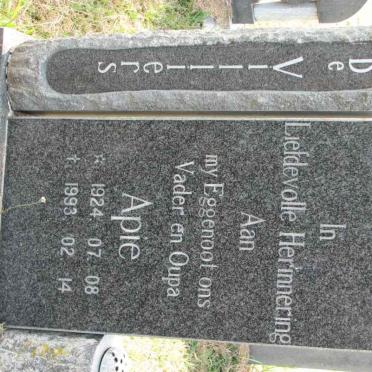 VILLIERS Apie, de 1924-1993