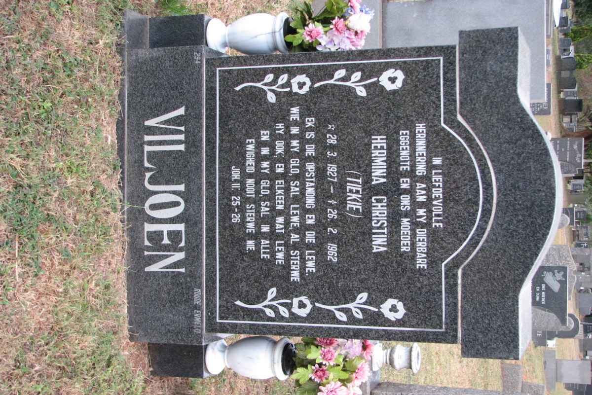 VILJOEN Hermina Christina 1927-1962
