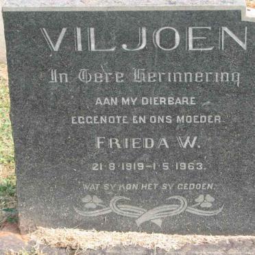 VILJOEN Frieda W. 1919-1963
