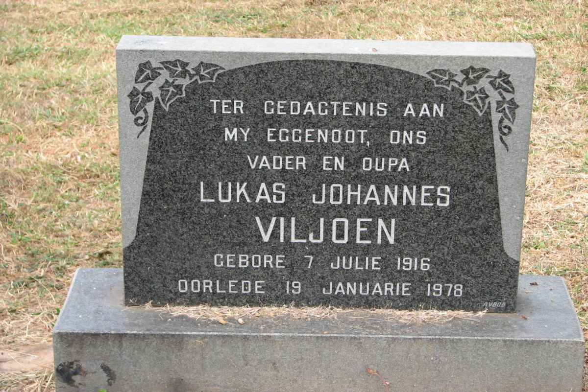 VILJOEN Lukas Johannes 1916-1978
