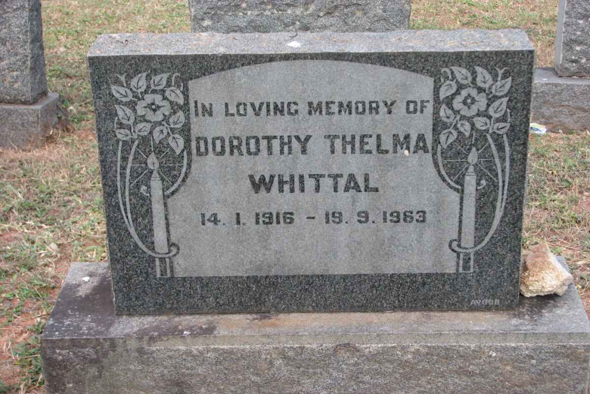 WHITTAL Dorothy Thelma 1916-1963
