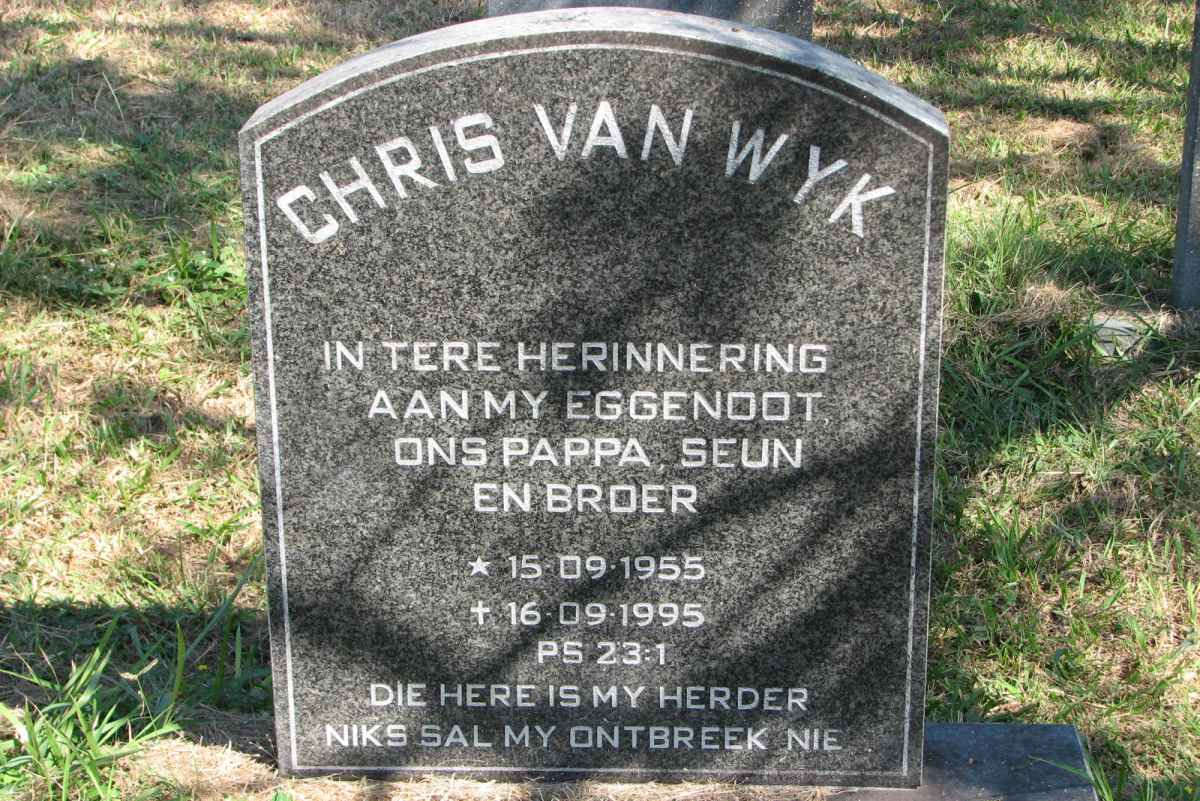 WYK Chris, van 1955-1995