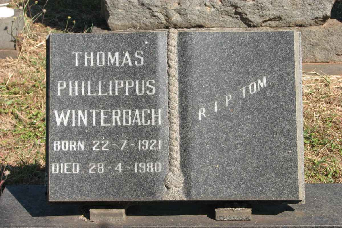 WINTERBACH Thomas Phillippus 1921-1980