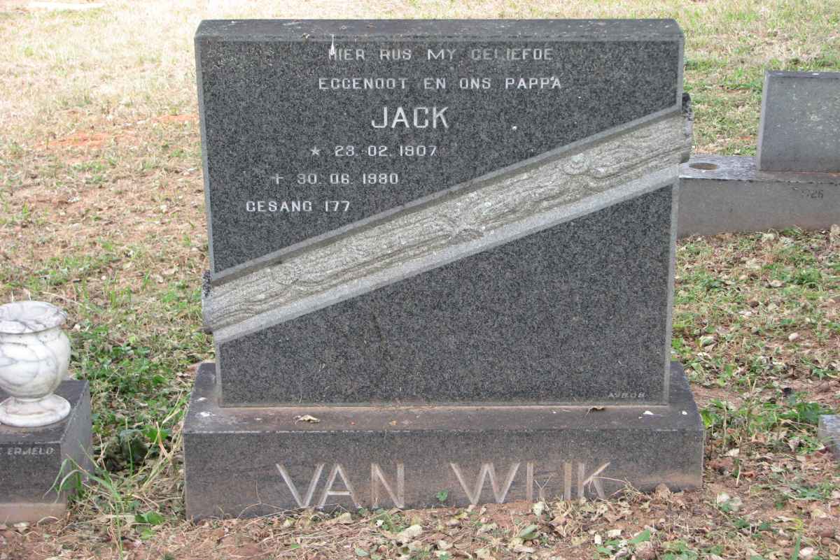 WIJK Jack, van 1907-1980