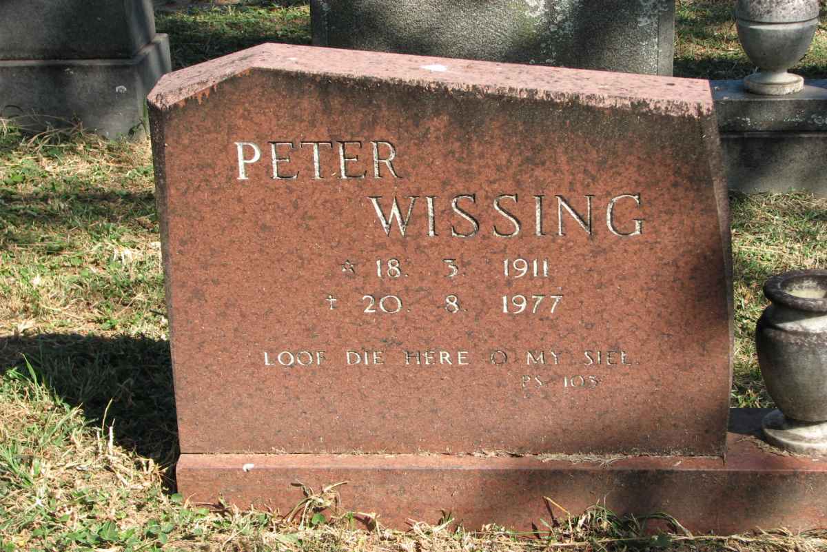 WISSING Peter 1911-1977