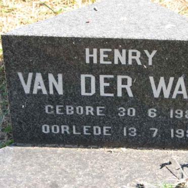 WATT Henry, van der 1984-1984