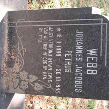 WEBB Johannes Jacobus Petrus 1888-1966