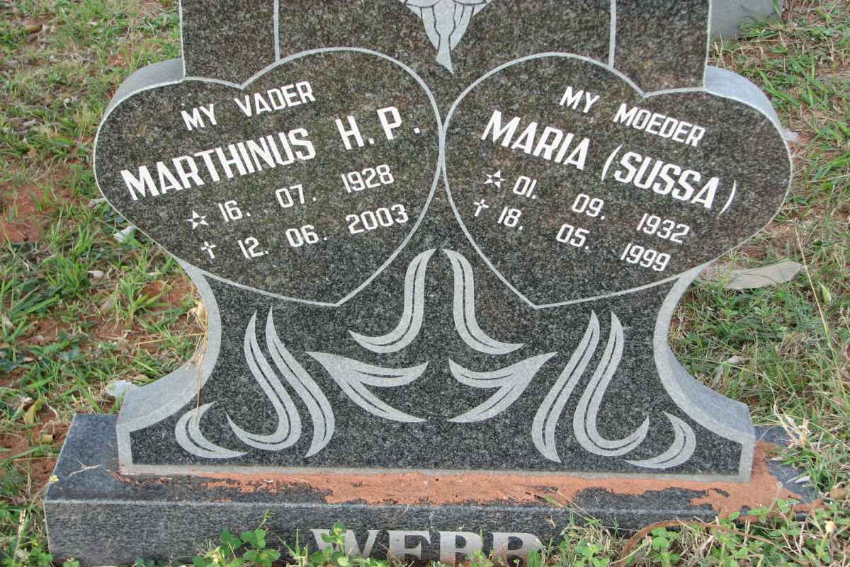 WEBB Marthinus H.P. 1928-2003 &amp; Maria 1932-1999