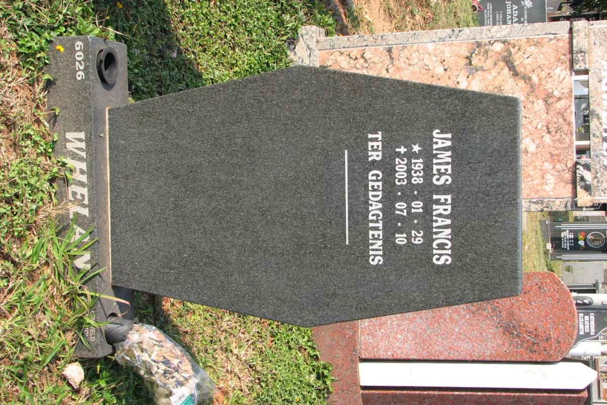 WHELAN James Francis 1938-2003