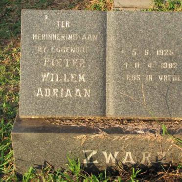 ZWART Pieter Willem Adriaan 1925-1982