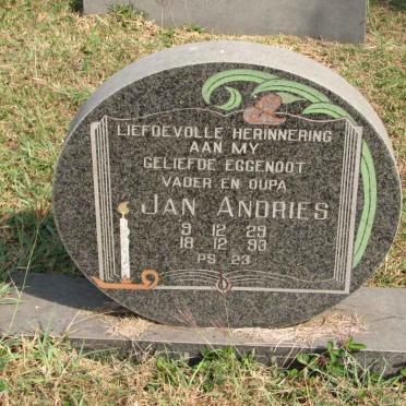 ? Jan Andries 1929-1993