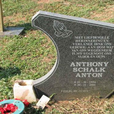 ? Anthony Schalk Anton 1954-2001