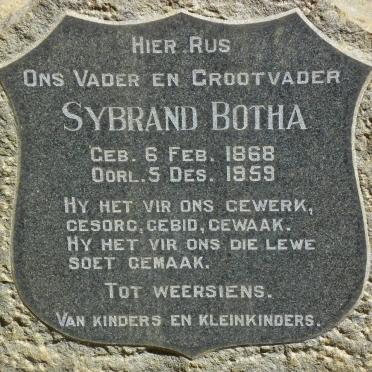 BOTHA Sybrand 1868-1959