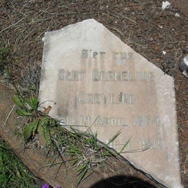 GREYLING Gert Cornelius 1884-1929