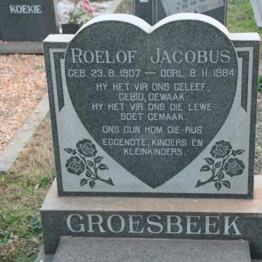 GROESBEEK Roelof Jacobus 1907-1984
