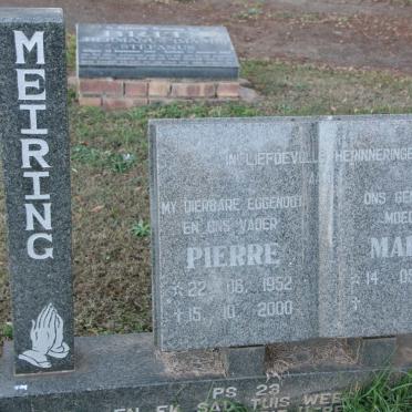 MEIRING Pierre 1952-2000 &amp; Marie 1952-