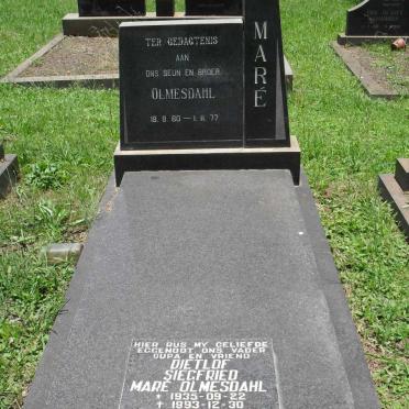 OLMESDAHL Dietlof Siegfried Mare 1935-1993 :: OLMESDAHL Mare 1960-1977