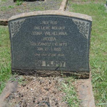 PLOOY Kosina Wilhelmina Jacob, du nee ERNST 1870-1955