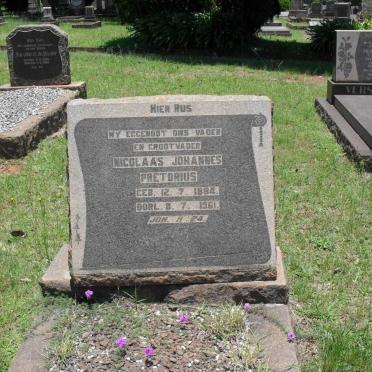 PRETORIUS Nicolaas Johannes 1884-1962