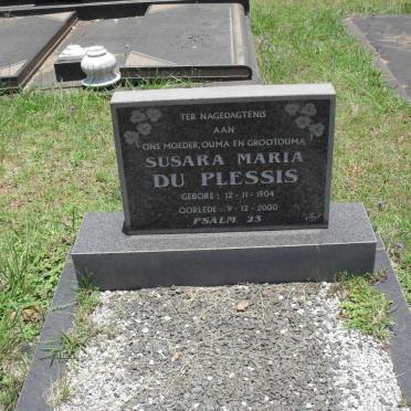 PLESSIS Susara Maria, du 1904-2000