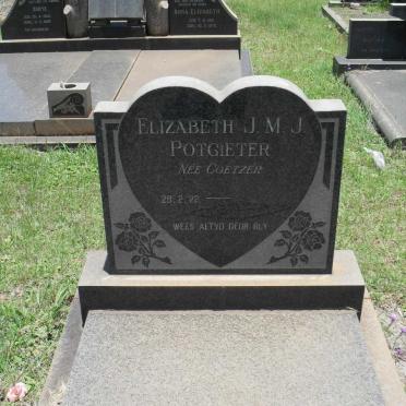POTGIETER Elizabeth J.M.J. nee COETZER 1922-
